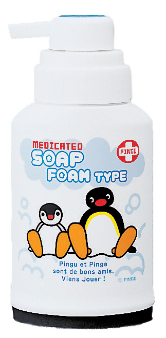 Medicated Foam type carrying the Pingu Character
