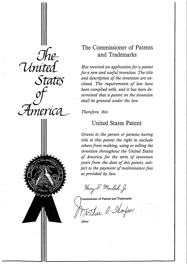 United States patent for Alsoft