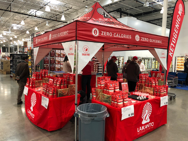 Lakanto stand at Costco