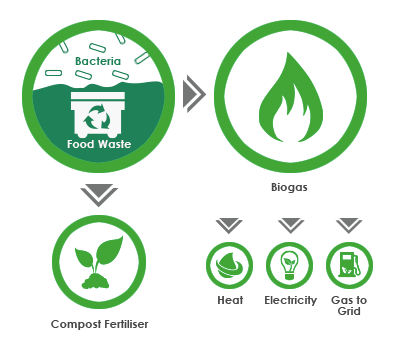 Herriard Bio Power food waste recycling process.